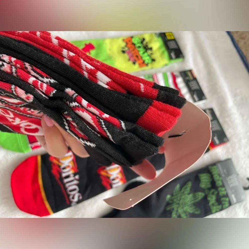 Bundle of 8 pairs of Mens Graphic Socks Collection Odd Sox/Crazy Socks/Coca Cola